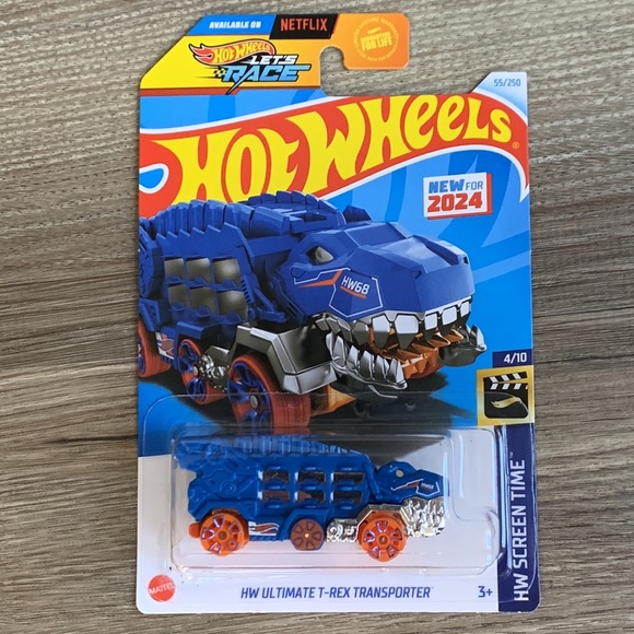 Hot Wheels TRex Transporter HW Screen Time Hotwheels Lets Race Netflix T REX new - Picture 5 of 5